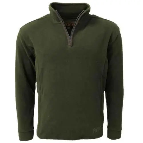 Mens game stanton fleece pullover - FOREST GREEN / M