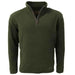 Mens game stanton fleece pullover - FOREST GREEN / M