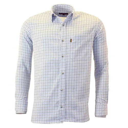 Mens game tattersall shirt - Blue / L