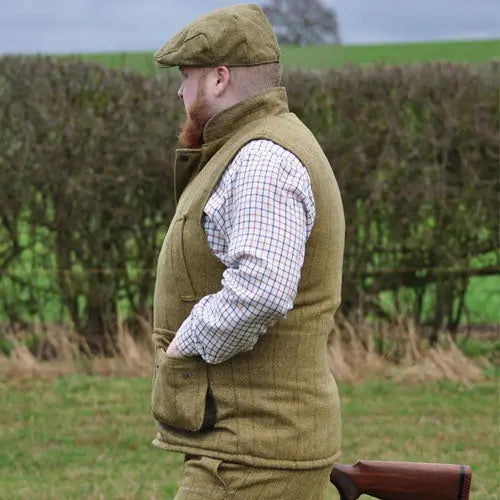 Men’s game tweed gilet