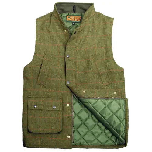 Men’s game tweed gilet