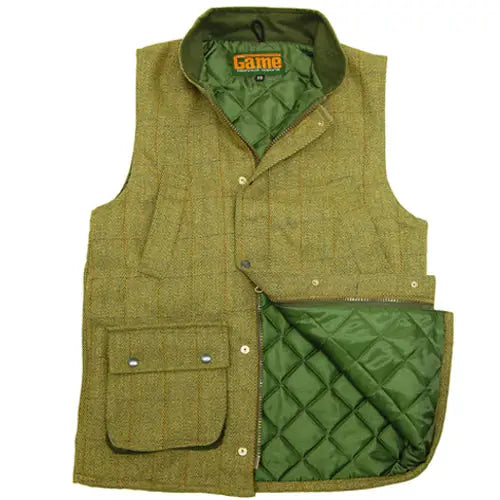 Men’s game tweed gilet