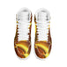 Mens golden streak high top leather sneakers Nexellus