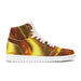 Mens golden streak high top leather sneakers Nexellus