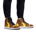 Mens golden streak high top leather sneakers Nexellus