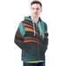 Mens green horizon style zip hoodie Nexellus