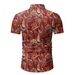 Men's hawaiian shirt button down shirts short-sleeve work shirt spread Nexellus