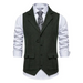 Men's herringbone tweed suit vest retro lapel vest Nexellus