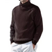 Men's high collar casual long sleeve knitted top Nexellus