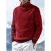 Men's high collar casual long sleeve knitted top Nexellus