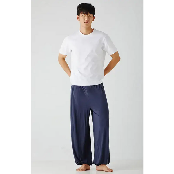 Men's home pant model thin style loose and comfortable wide leg pant Nexellus