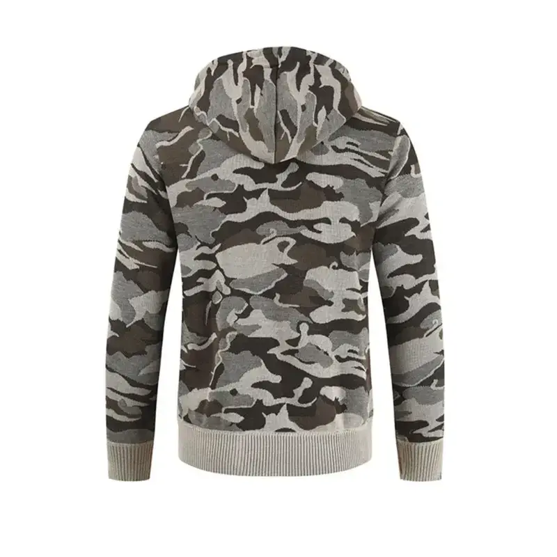 Men's hooded sweater cardigan camo hooded athleisure sweater Nexellus