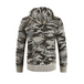 Men's hooded sweater cardigan camo hooded athleisure sweater Nexellus