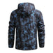 Men's Hooded Trench Coat Full Print Sports Casual Thin Jacket for Spring and Fall Nexellus