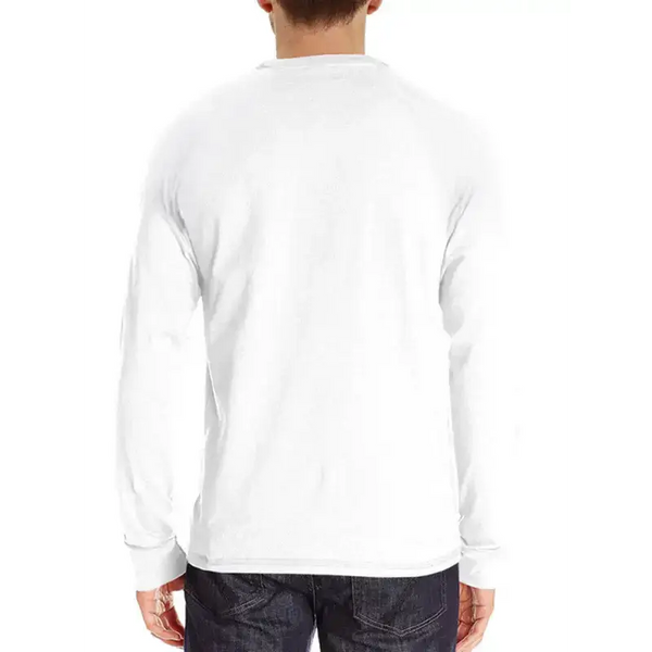 Men's knitted round neck button long sleeve t-shirt Nexellus