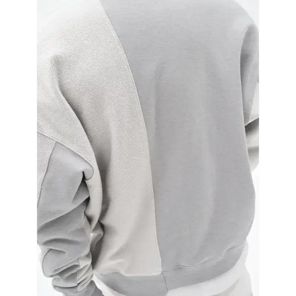 Men's knitted stitching solid colour casual crew neck sweatshirt Nexellus