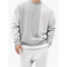 Men's knitted stitching solid colour casual crew neck sweatshirt Nexellus