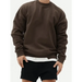 Men's knitted stitching solid colour casual crew neck sweatshirt Nexellus