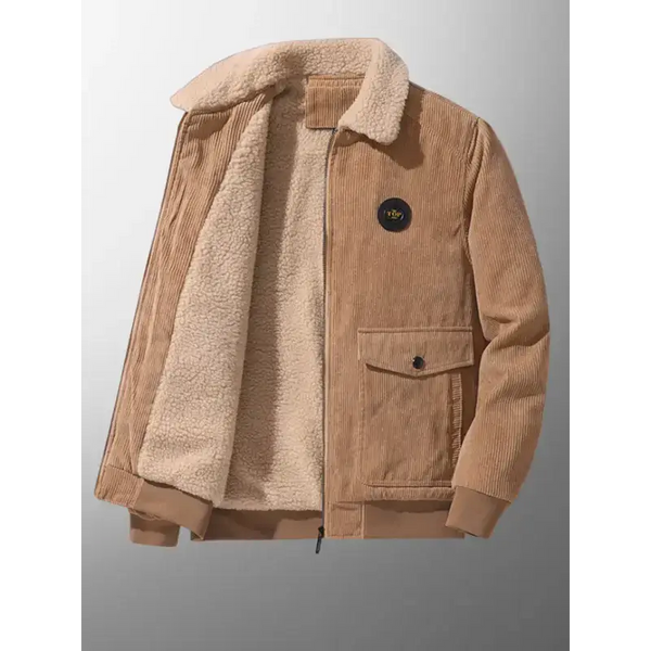 Men's lambswool lapel warm corduroy jacket Nexellus