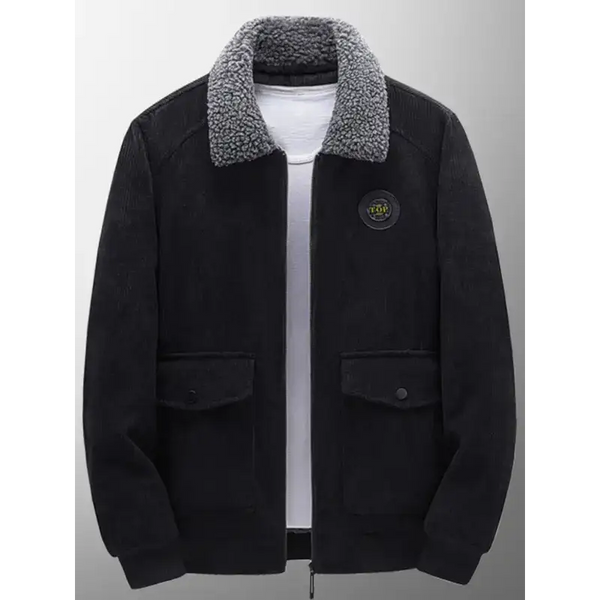 Men's lambswool lapel warm corduroy jacket Nexellus