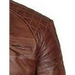 Men's leather jacket stand collar punk motorcycle leather slim fit Nexellus