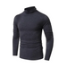 Men's long-sleeved solid colour turtleneck bottoming t-shirt top Nexellus