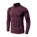 Men's long-sleeved solid colour turtleneck bottoming t-shirt top Nexellus