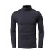 Men's long-sleeved solid colour turtleneck bottoming t-shirt top Nexellus