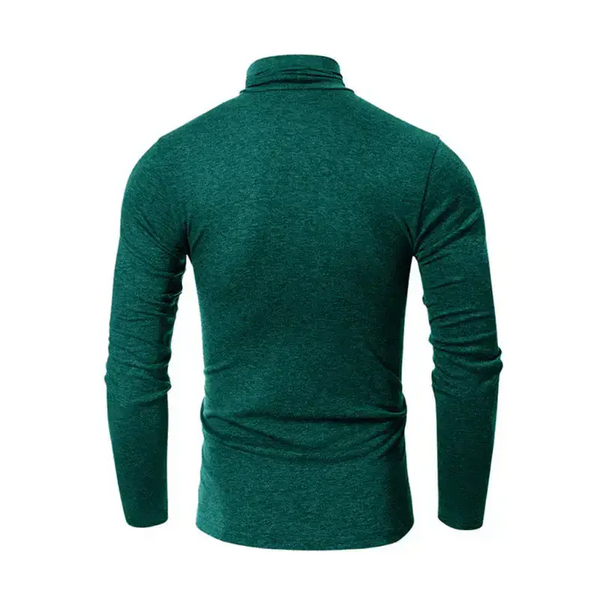 Men's long-sleeved solid colour turtleneck bottoming t-shirt top Nexellus