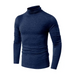 Men's long-sleeved solid colour turtleneck bottoming t-shirt top Nexellus