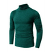 Men's long-sleeved solid colour turtleneck bottoming t-shirt top Nexellus