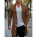 Men's mid-length knitted sweater thick-knit twisted cardigan woolen Nexellus