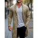 Men's mid-length knitted sweater thick-knit twisted cardigan woolen Nexellus