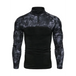 Men's Military Field Outdoor Elastic Fitness Camouflage Long Sleeve Zipper Pocket T-Shirt Nexellus