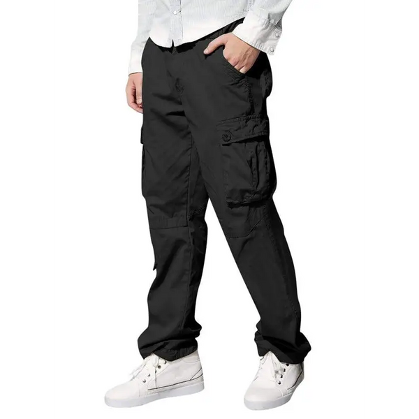 Men's multi-pocket loose casual straight cargo pants Nexellus