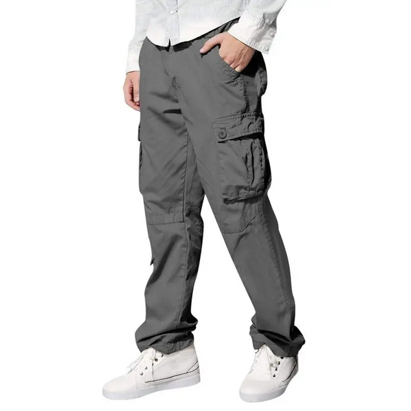 Men's multi-pocket loose casual straight cargo pants Nexellus