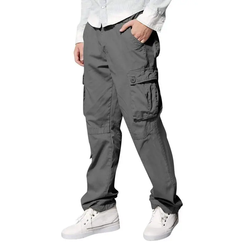 Men's multi-pocket loose casual straight cargo pants Nexellus