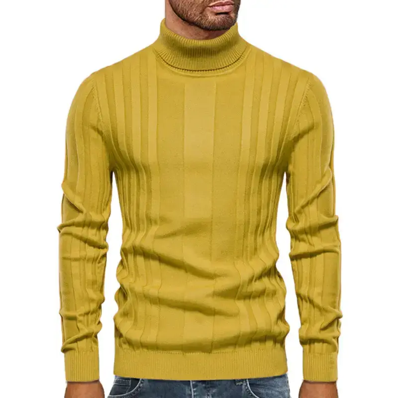 Men's new casual knitted basic base pullover turtleneck sweater Nexellus