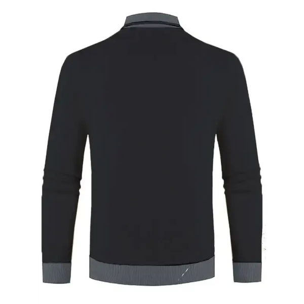 Men's new half turtleneck plus velvet slim long-sleeved sweater Nexellus