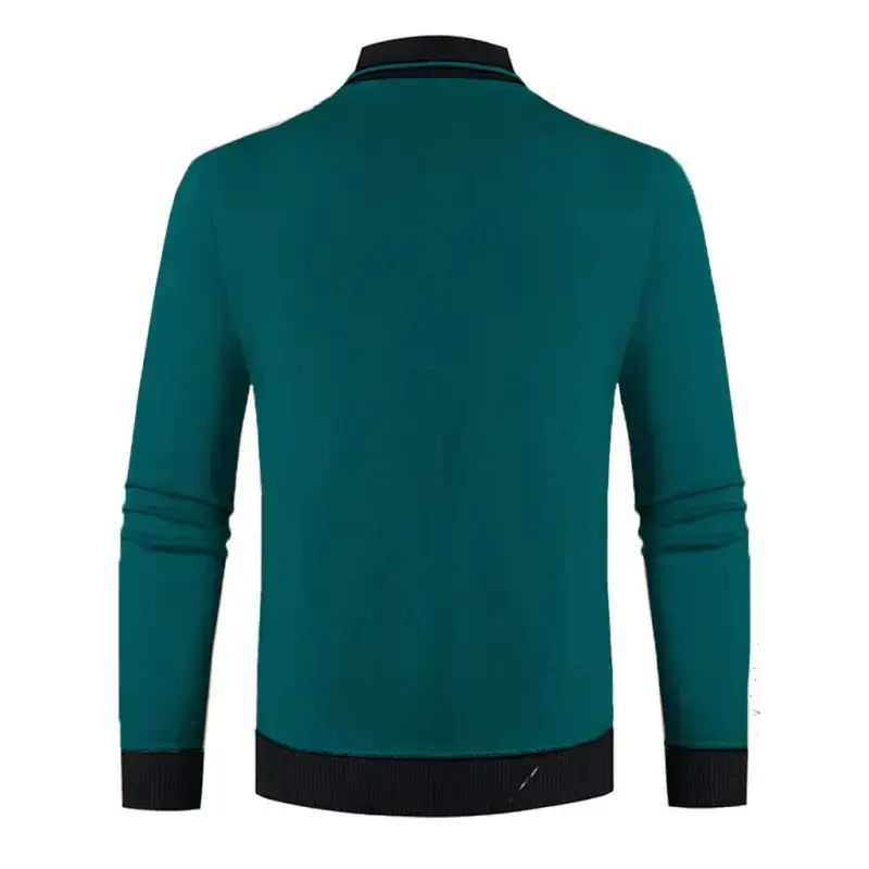 Men's new half turtleneck plus velvet slim long-sleeved sweater Nexellus