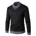 Men's new half turtleneck plus velvet slim long-sleeved sweater Nexellus