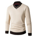 Men's new half turtleneck plus velvet slim long-sleeved sweater Nexellus