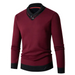 Men's new half turtleneck plus velvet slim long-sleeved sweater Nexellus