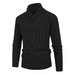 Men's new solid color twist pullover long-sleeved sweater Nexellus