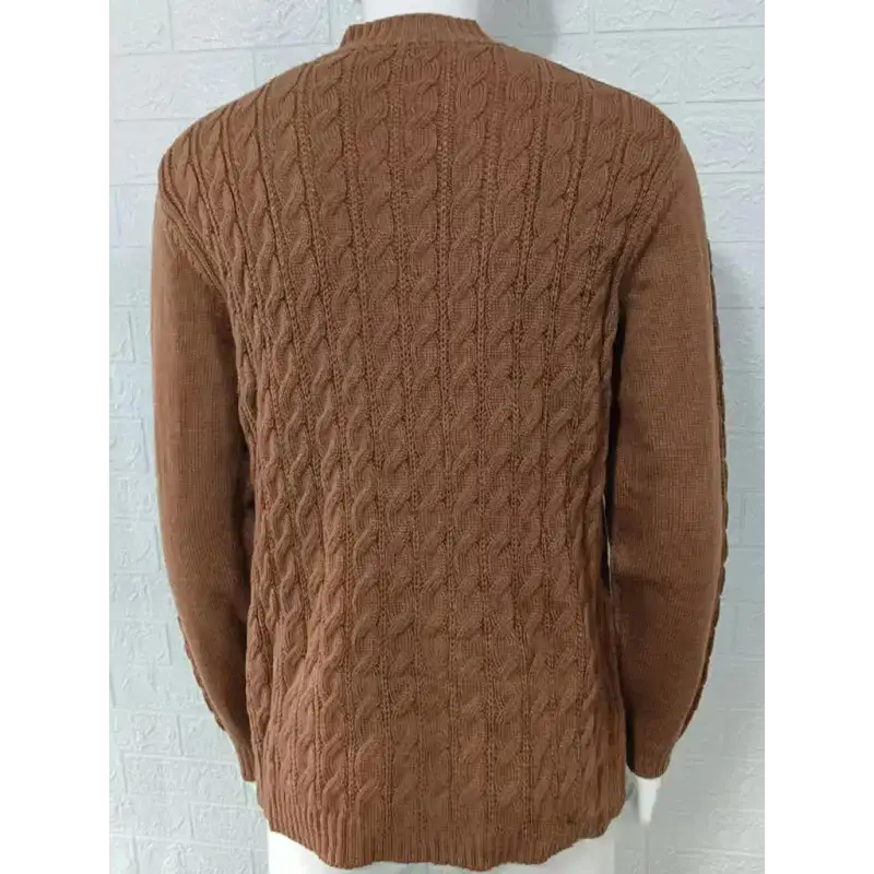 Men's new solid color zipper half turtleneck long sleeve sweater Nexellus