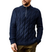 Men's new solid color zipper half turtleneck long sleeve sweater Nexellus