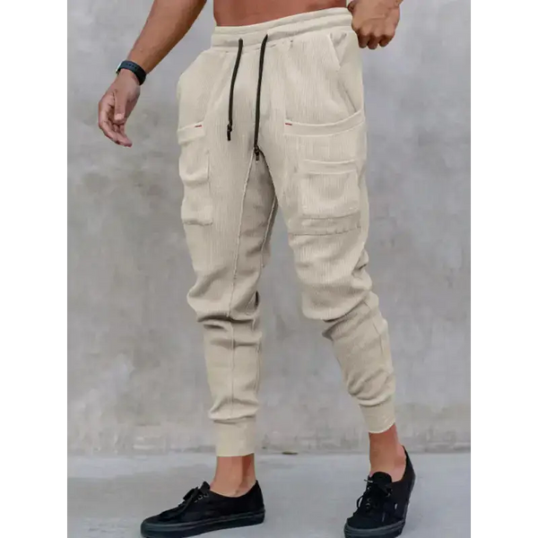 Men's new sports pants, loose legged, multi-pocket casual trousers Nexellus