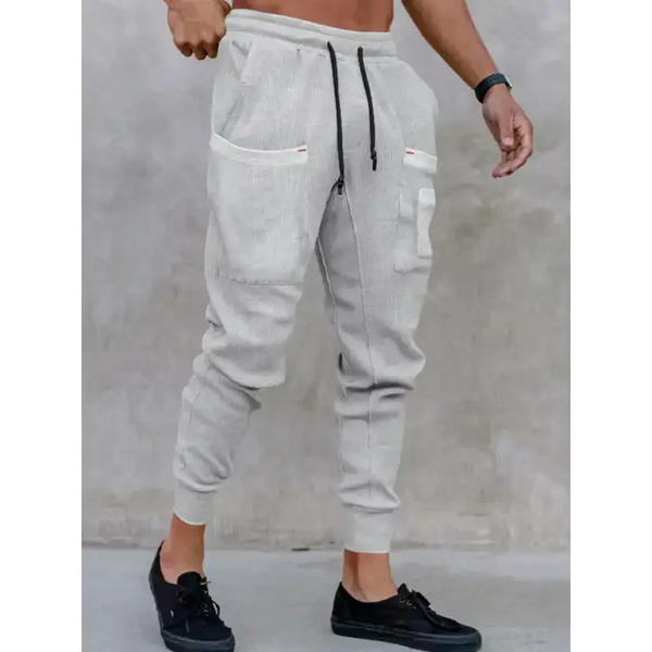 Men's new sports pants, loose legged, multi-pocket casual trousers Nexellus