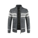 Men's new sweater cardigan colorblock standing collar sweater Nexellus