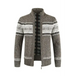 Men's new sweater cardigan colorblock standing collar sweater Nexellus